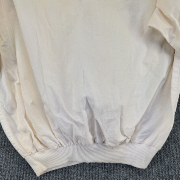 Eber Women's Pullover Sweater White Small 3/4 Sleeve Bow Patchwork - Picture 7 of 12